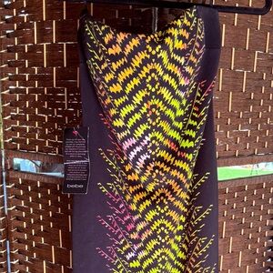 Bebe Vibrant Zigzag Dress